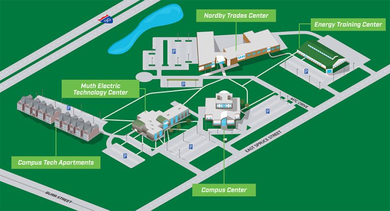 Campus Map | Mitchell Technical College